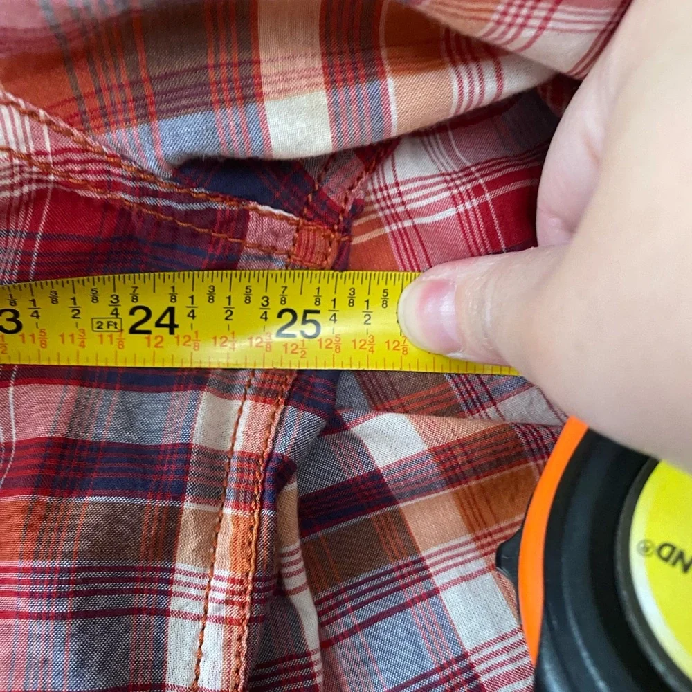 Lucky Brand Men’s Distinctive Western Red Button Down Shirt Size XL - Picture 9 of 11